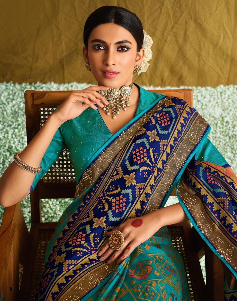 Rama Green Silk Saree | Sudathi