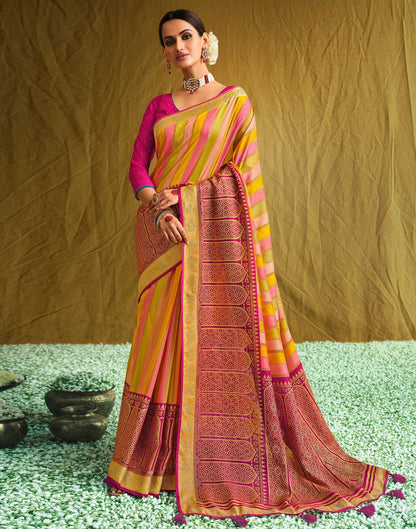 Multicolored Silk Saree | Sudathi