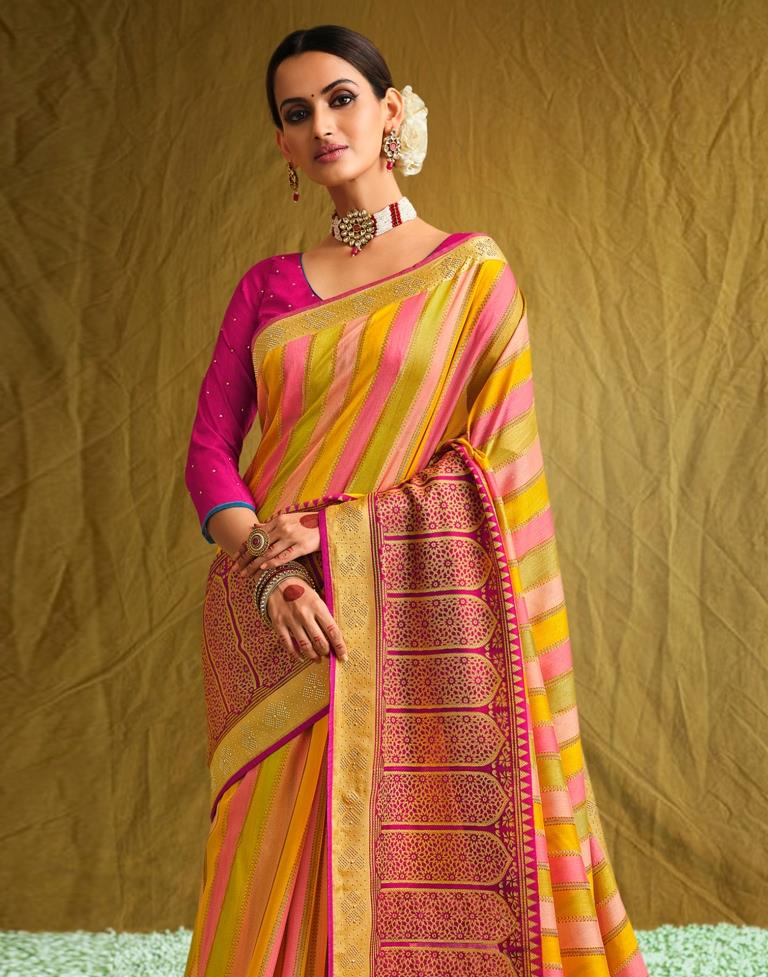 Multicolored Silk Saree | Sudathi