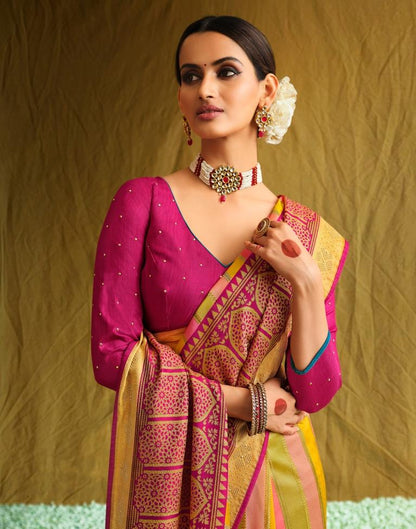 Multicolored Silk Saree | Sudathi