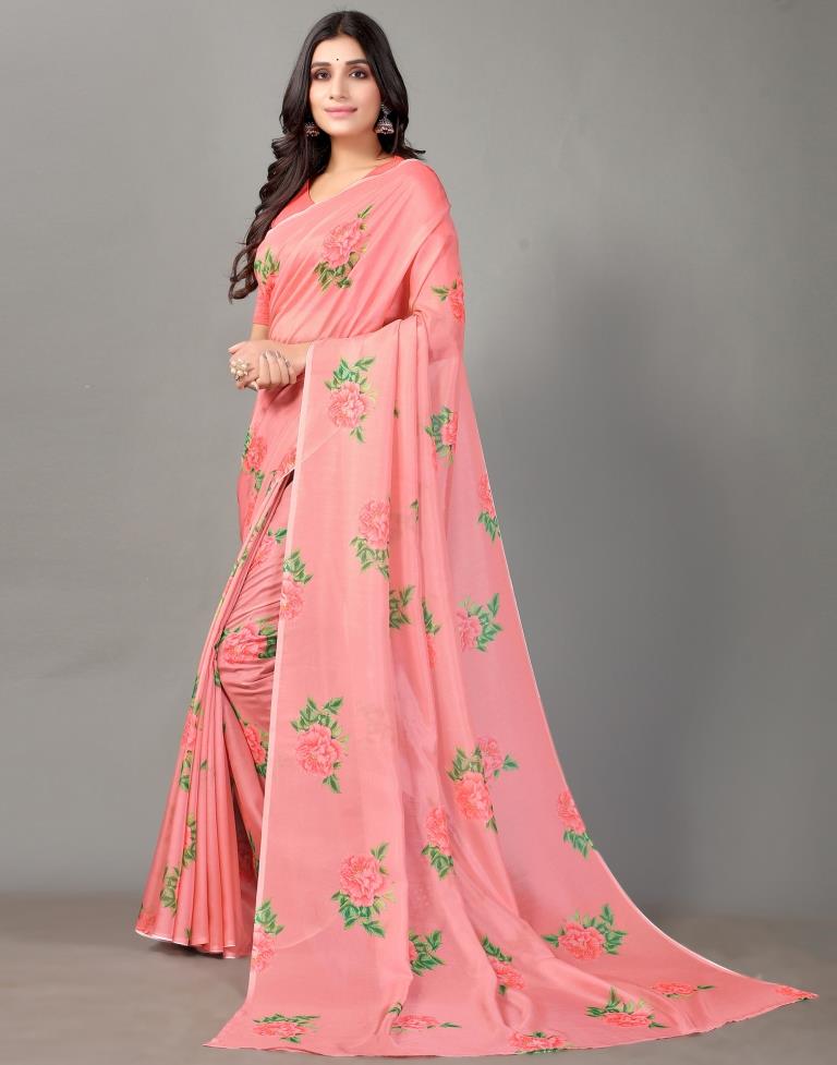 Rose Pink Silk Saree | Sudathi