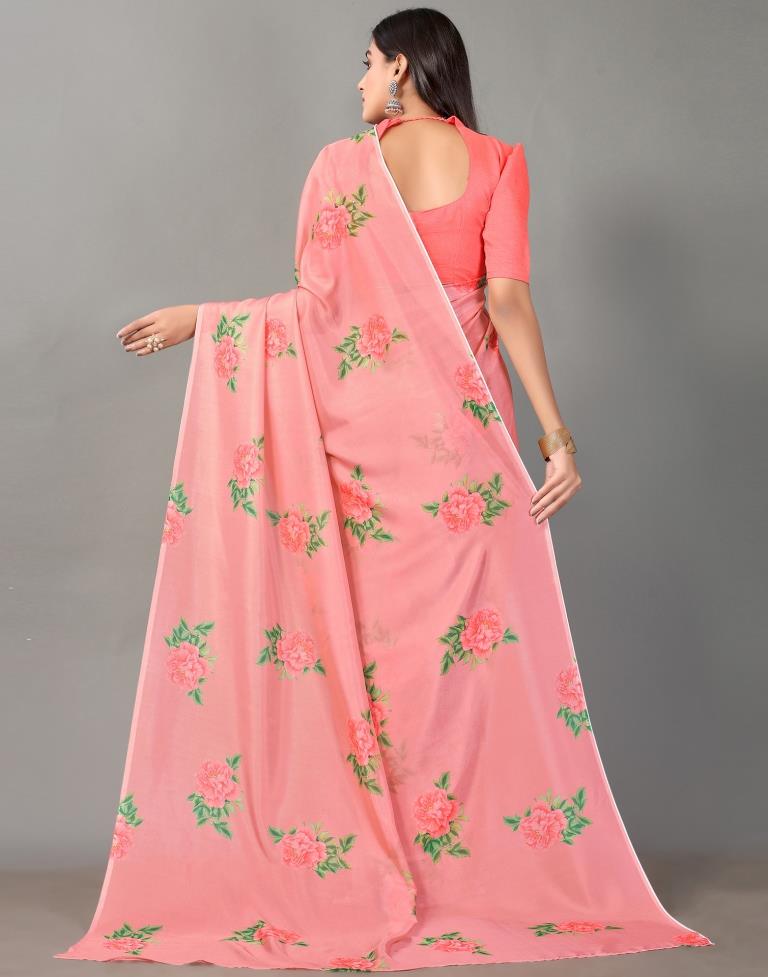 Rose Pink Silk Saree | Sudathi