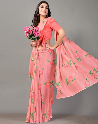 Rose Pink Silk Saree | Sudathi