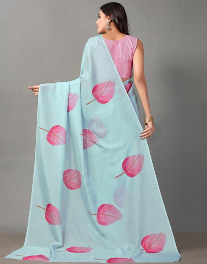 Light Blue Silk Saree | Sudathi