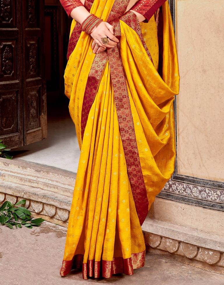 Turmeric Yellow Silk Saree | Sudathi
