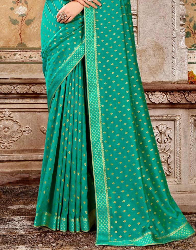 Rama Green Silk Saree | Sudathi
