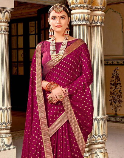 Maroon Silk Saree | Sudathi