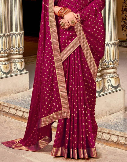 Maroon Silk Saree | Sudathi