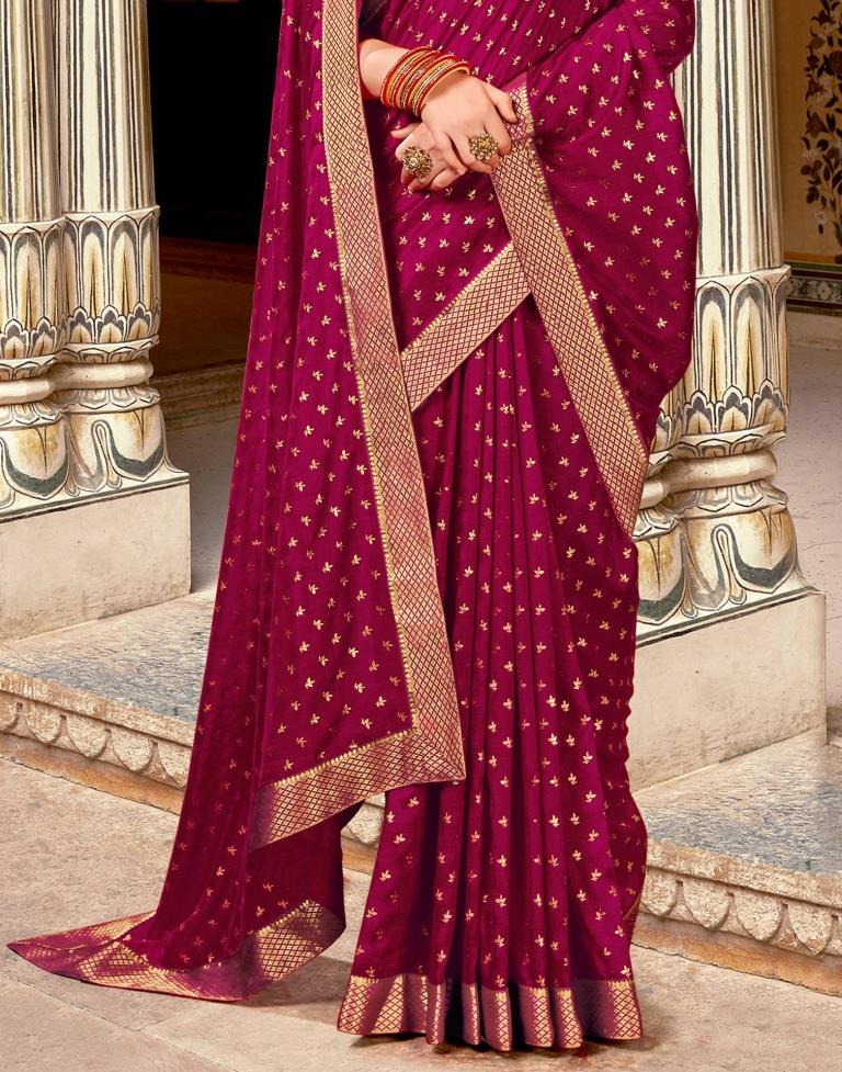Maroon Silk Saree | Sudathi