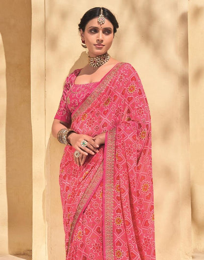 Light Pink And Multicolored Patola Saree | Sudathi