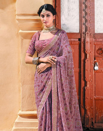 Onion Pink And Multicolored Patola Saree | Sudathi