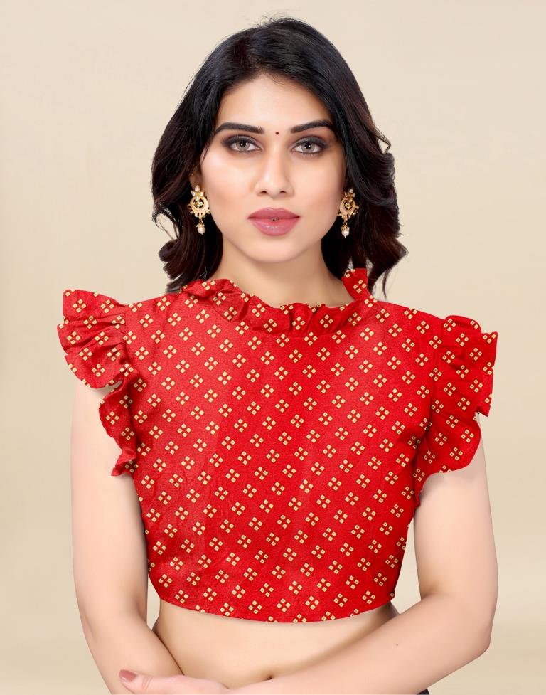 Navy Blue Bandhani Silk Saree