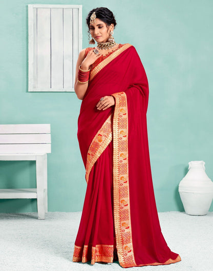 Red Silk Saree | Sudathi