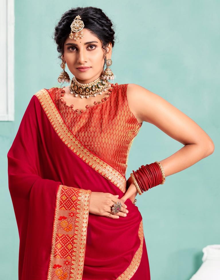 Red Silk Saree | Sudathi