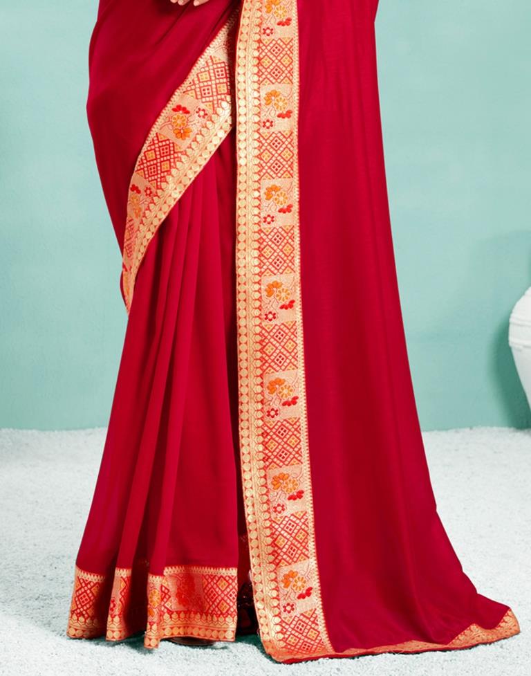 Red Silk Saree | Sudathi