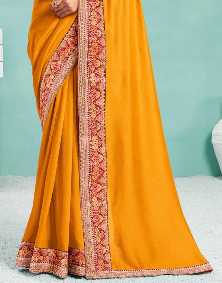 Turmeric Yellow Silk Saree | Sudathi