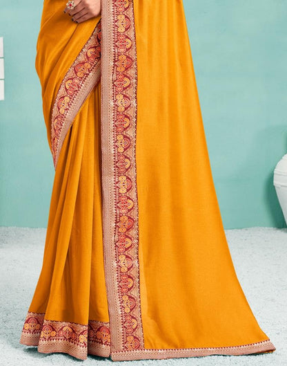 Turmeric Yellow Silk Saree | Sudathi
