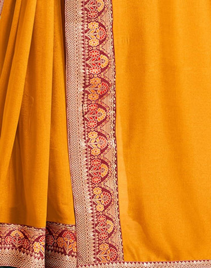 Turmeric Yellow Silk Saree | Sudathi