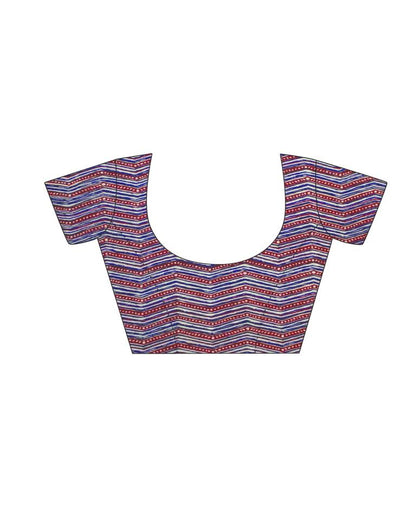 Grey And Multicolored Cotton Saree | Sudathi