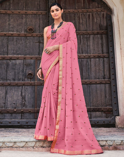 Light Pink Chiffon Saree | Sudathi