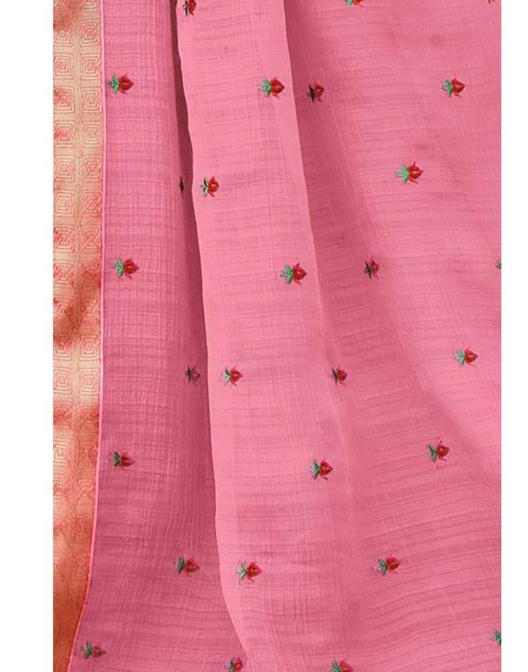 Light Pink Chiffon Saree | Sudathi