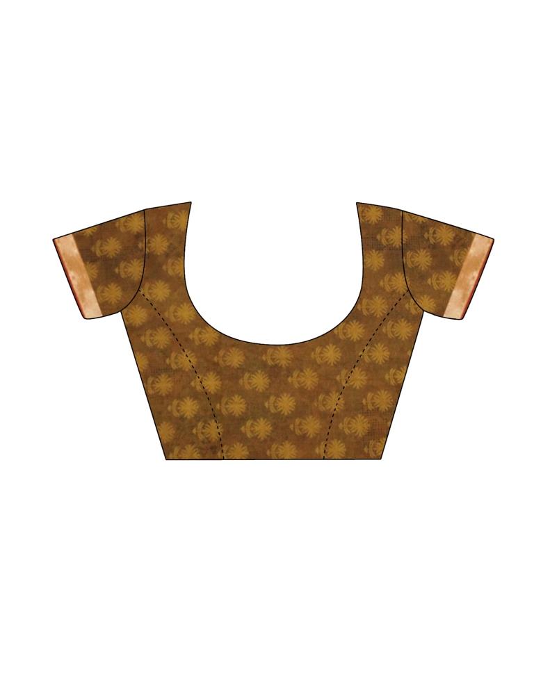 Rust Chiffon Saree | Sudathi