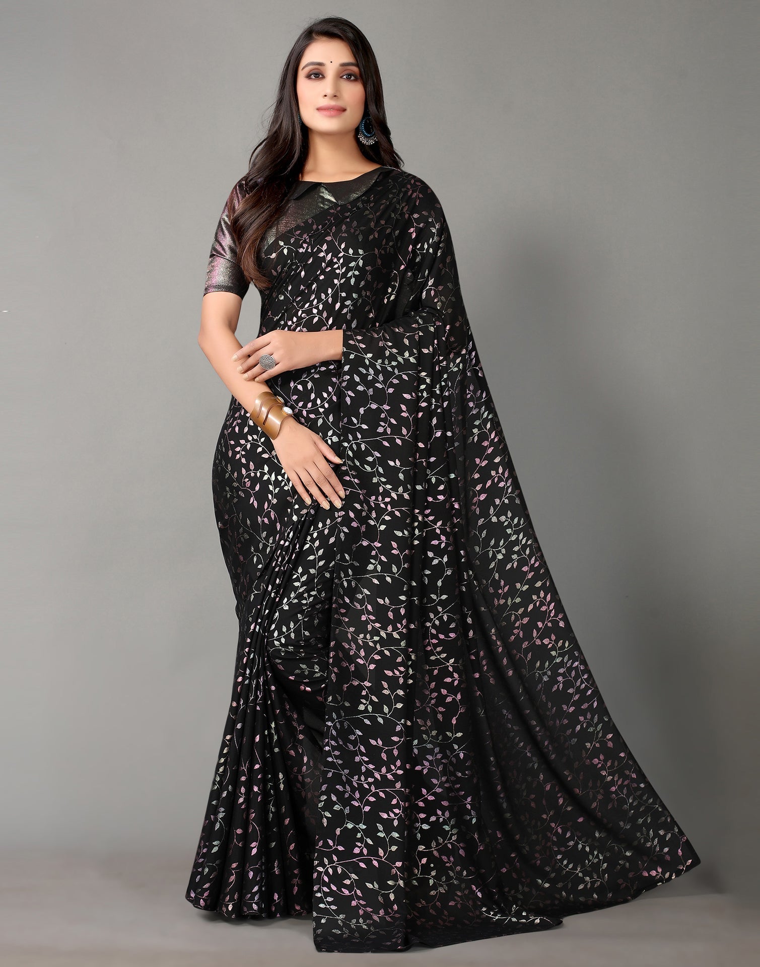 Black Silk Saree | Sudathi