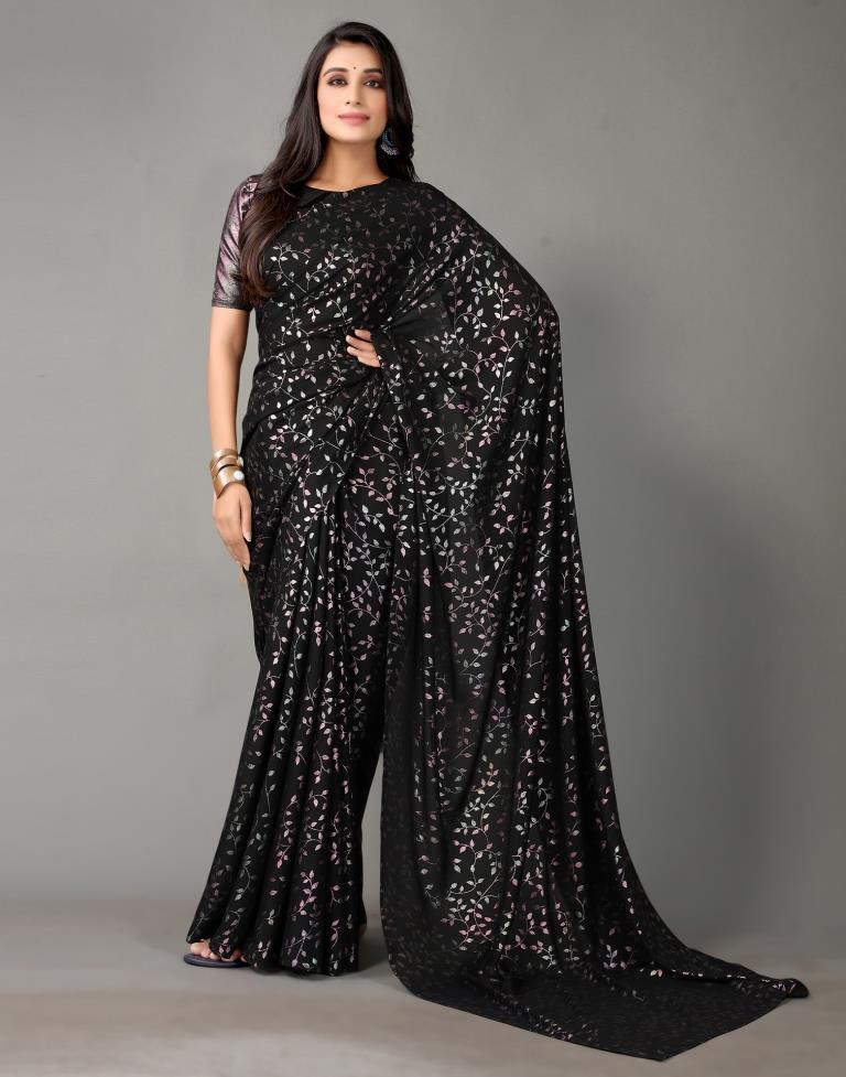 Black Silk Saree | Sudathi