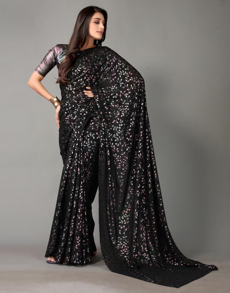 Black Silk Saree | Sudathi
