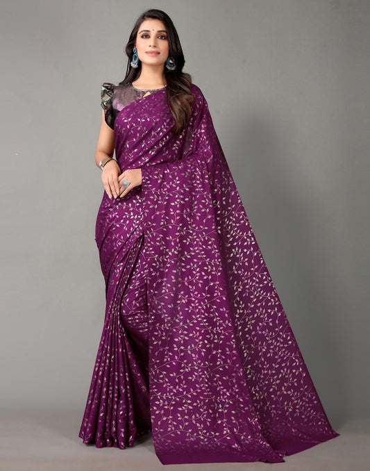 Magenta Silk Saree | Sudathi