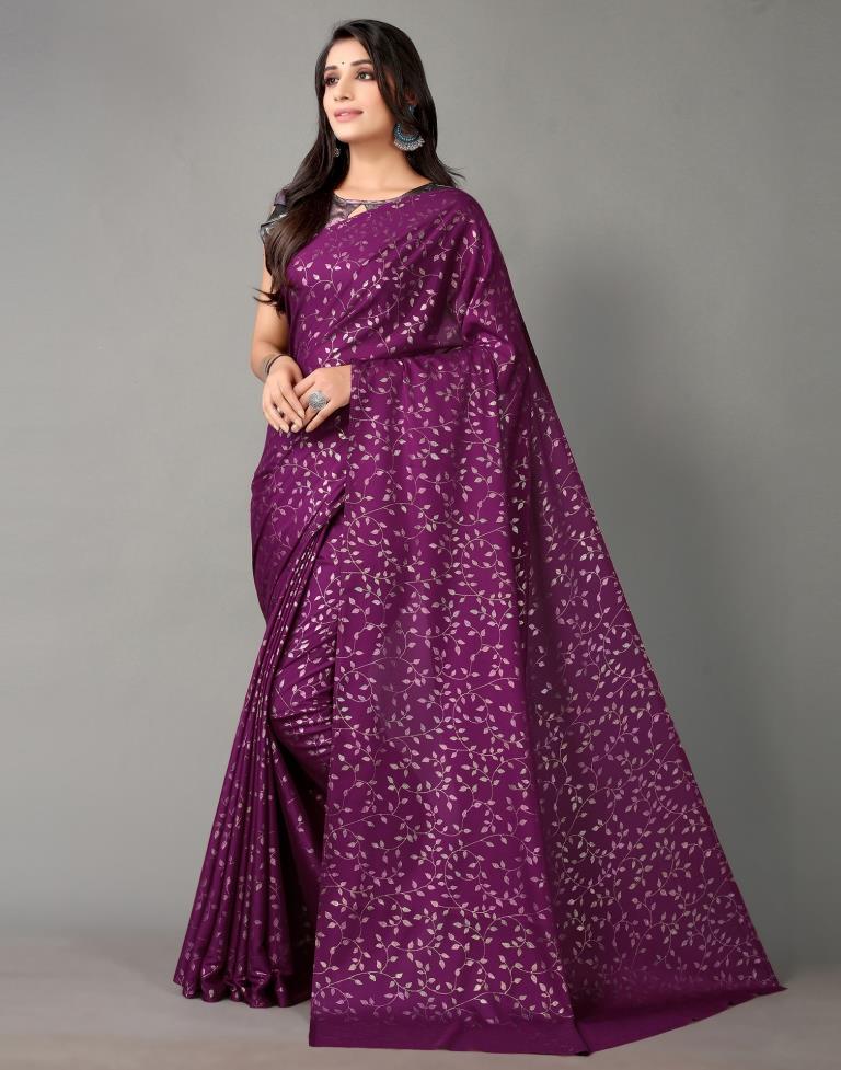 Magenta Silk Saree | Sudathi