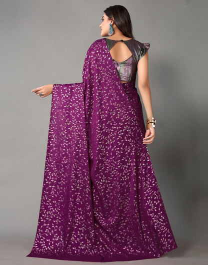 Magenta Silk Saree | Sudathi