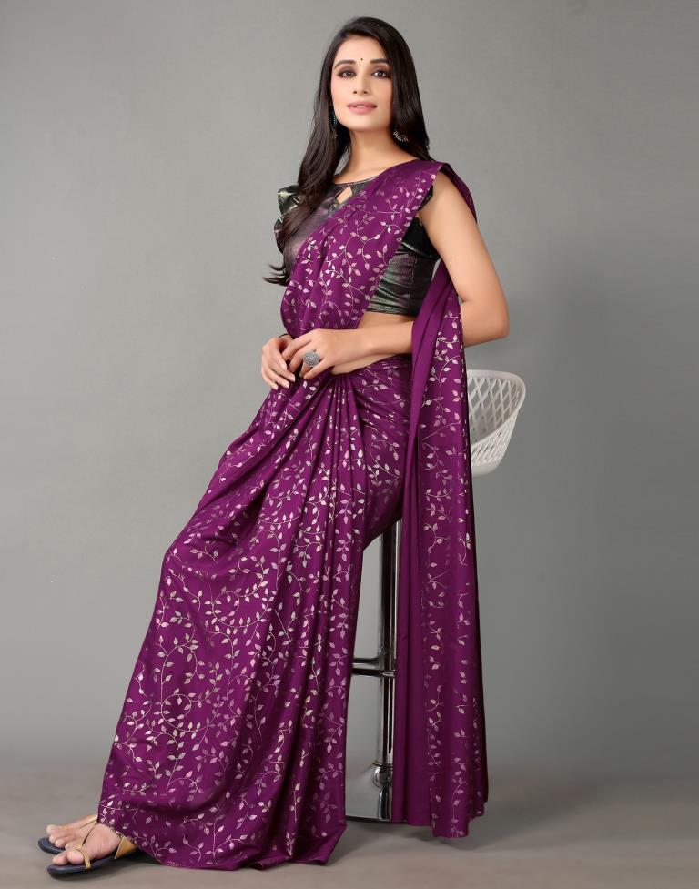 Magenta Silk Saree | Sudathi