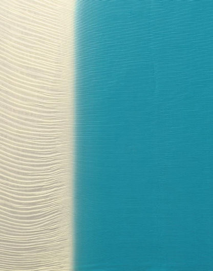 Sky Blue And Cream Georgette Saree | Sudathi