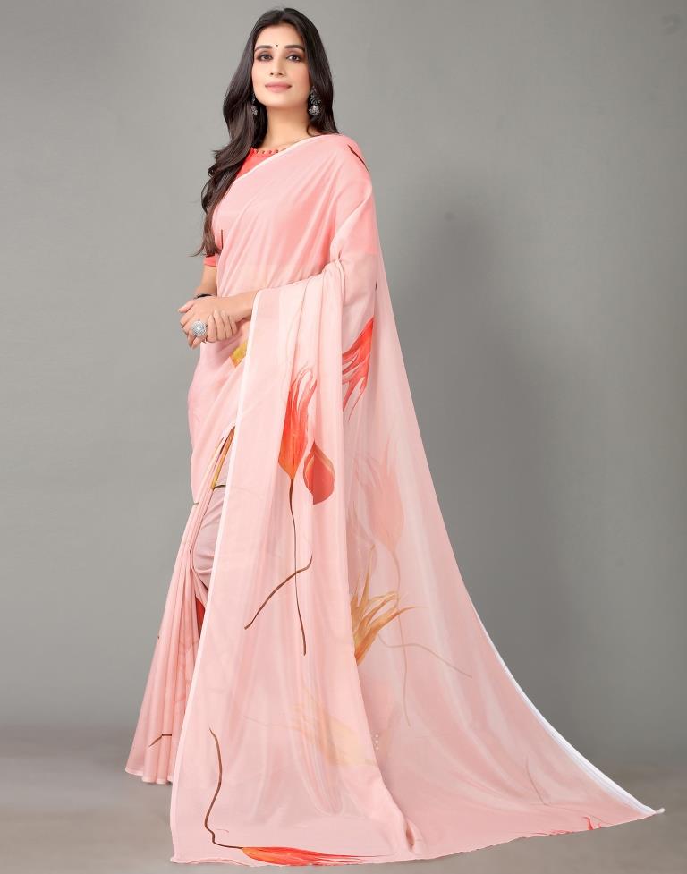 Peach Silk Saree | Sudathi