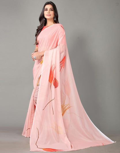 Peach Silk Saree | Sudathi