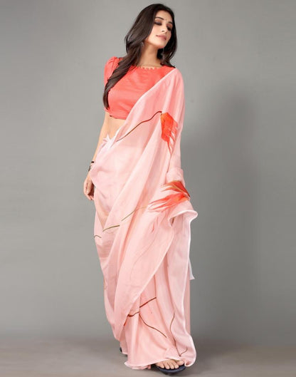 Peach Silk Saree | Sudathi