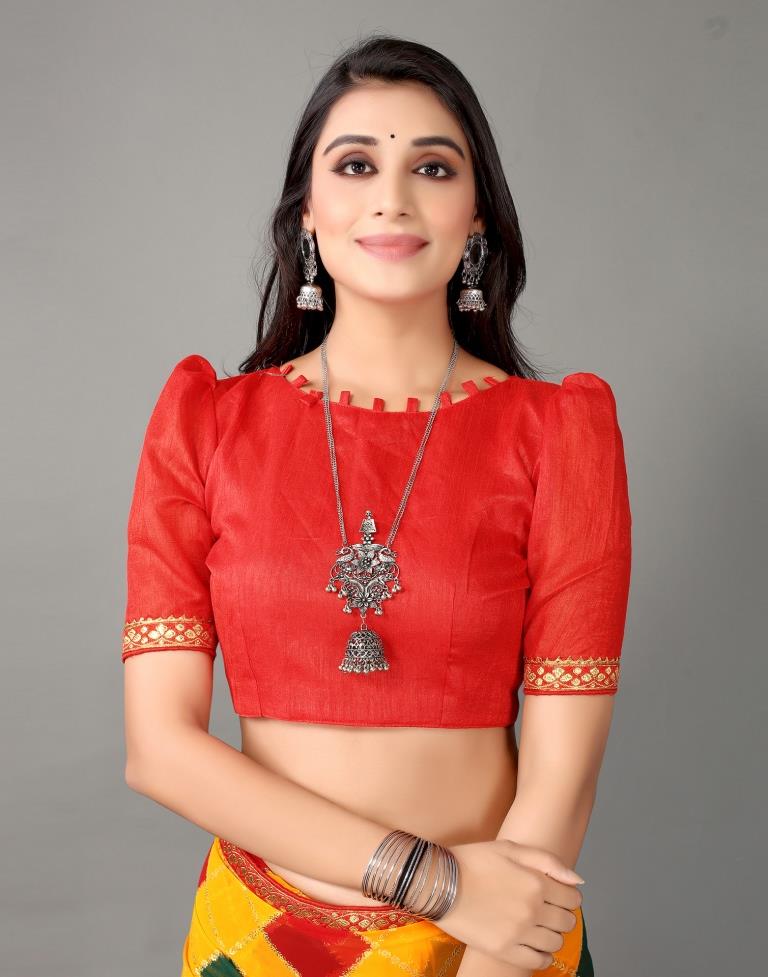 Turmeric Yellow And Multicolored Georgette Saree | Sudathi