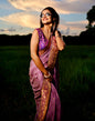 Lavender Chiffon Saree | Sudathi