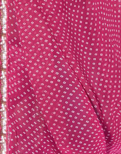 Pink Bandhani Saree | Sudathi