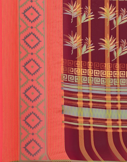 Maroon Georgette Saree | Sudathi