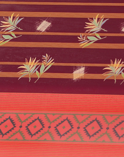 Maroon Georgette Saree | Sudathi