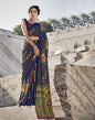 Navy Blue Georgette Saree | Sudathi