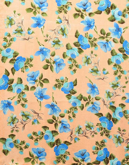 Light Orange And Multicolored Chiffon Saree | Sudathi