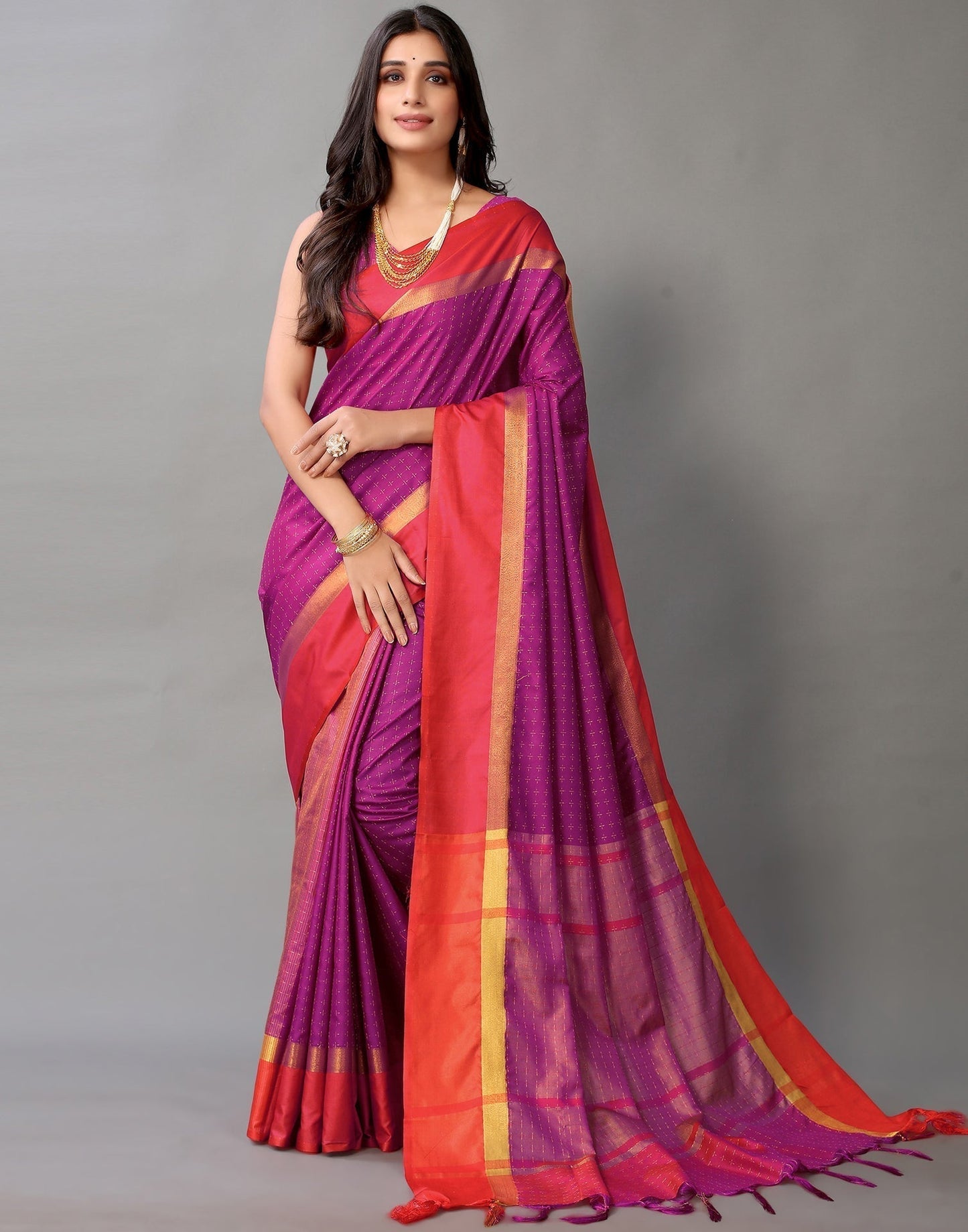 Purple Silk Saree | Sudathi