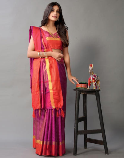 Purple Silk Saree | Sudathi