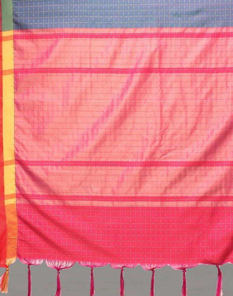 Teal Blue Silk Saree | Sudathi