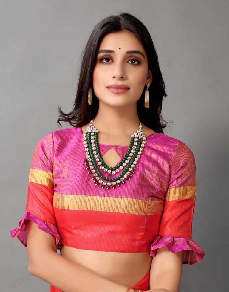 Hot Pink Silk Saree | Sudathi