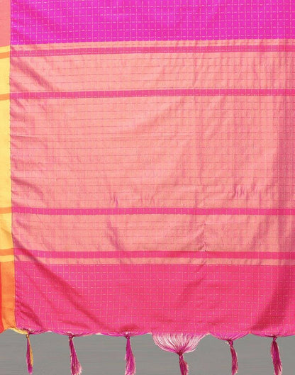 Hot Pink Silk Saree | Sudathi