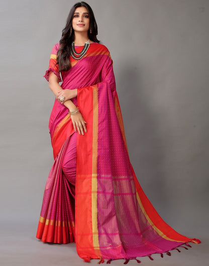 Magenta Silk Saree | Sudathi